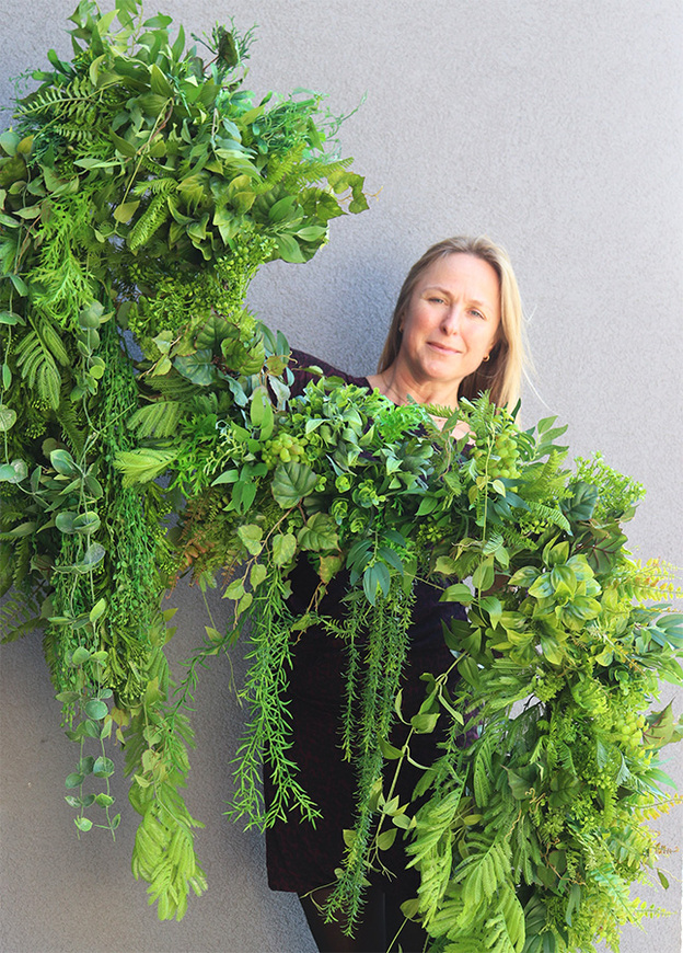 Jungle, girlanda z zielonych zwisających pędów, dł.100cm