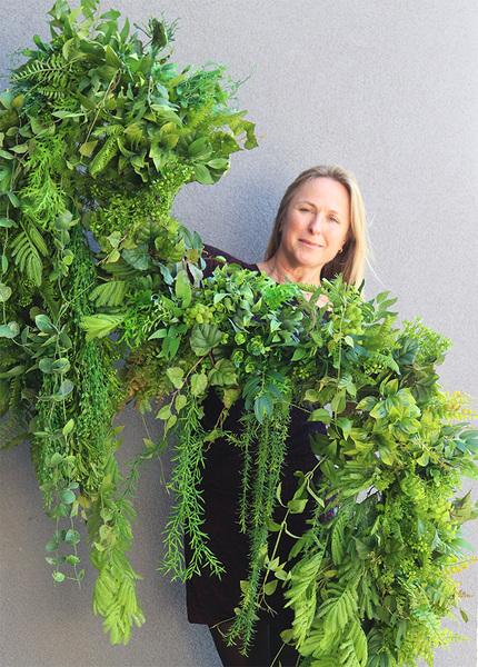 Jungle, girlanda z zielonych zwisających pędów, dł.100cm