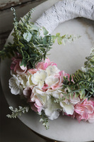 koronkowy wianek na drzwi, Delicatena, śr.25cm 