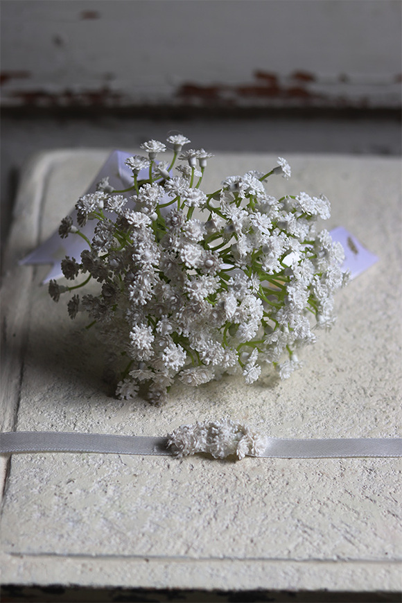 bukiet kwiatowy z gipsówki, Sakramento, dł.20cm 