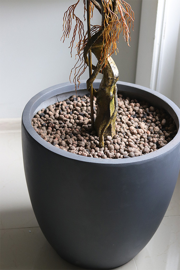 Fikus Concrete, sztuczne drzewko w betonowej donicy