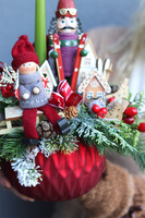 Red Velis Bosco, świąteczny stroik w szkle