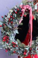 Eukaliptusowy Raj, świąteczny wianek ozdobny