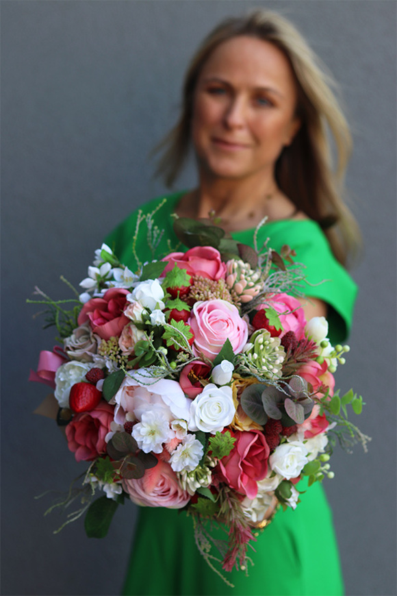 flowerbox z kwiatami i owocami, Mamma Mia Meriata