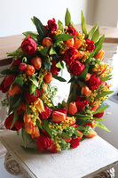 wiosenny wianek Tulipanowy Fire