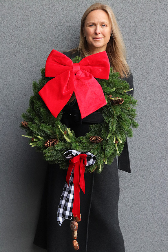 Święta u Magdy, świąteczny wianek