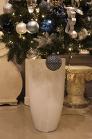 Blue Xmas Time, świąteczna choinka w donicy fiberglass