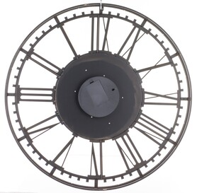 duży metalowy zegar ścienny, Zegarmistrz, śr.75cm 