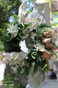 Ulisses, wieniec nagrobny z dedykacją, śr.60cm