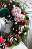 Psotny Skrzat Lollypop, świąteczny wianek na drzwi,