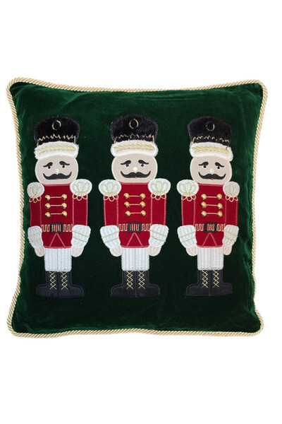 Christmas Mood, poszewka dekoracyjna świąteczna, Dziadki Czerwone
