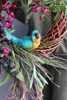 Egzotyczna Papuga, asymetryczny wianek na drzwi