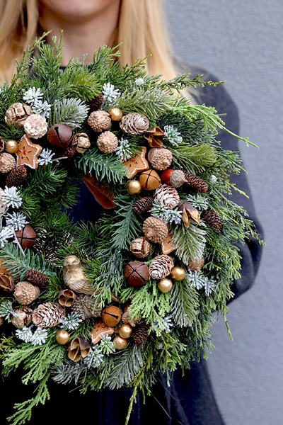 Frederico, bożonarodzeniowy wianek na drzwi