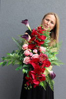 Hetra Isolda, bukiet nagrobny we wkładzie, wys.64cm