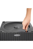 Cube Cottage, doniczka z nawadnianiem, piaskowy, wym.30x30cm