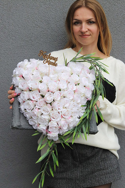 OD RĘKI Volcan Księga Serca, dekoracja nagrobna serce, wym.40x52x35cm