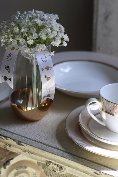 bukiet kwiatowy z gipsówki, Sakramento, dł.20cm 