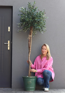 Oliwka Turquise, sztuczne drzewko w doniczce, wys.190cm