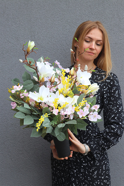 Mimoza&Magnolia, komplet dekoracji nagrobnych