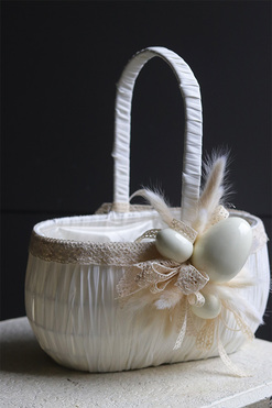 Bertana Trebla White, dekorowany koszyczek wielkanocny, wys.28cm  