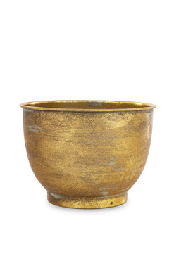 złota metalowa osłonka misa, Goldwase B, wym.15x21x21cm