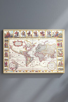 Nova Totius Terrarum, stara mapa świata - N. I. Piscator