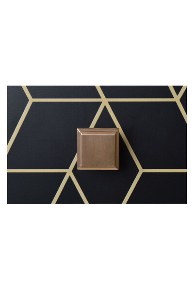 Geometric, konsola z trzema szufladami, czarna, wym.95x30x78cm