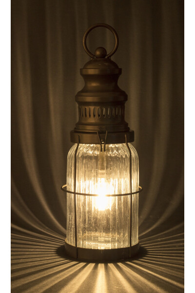 Santiago LED, lampion metalowy