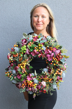 jesienny wianek Jesienna Uroda, śr.43cm