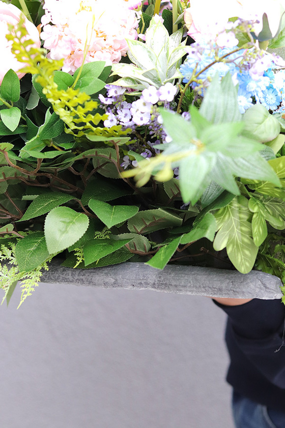 Mój Anioł Volcan New, wiązanka nagrobna na tacy, dł.120cm