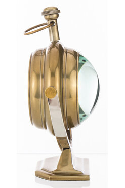 Office Gold, złoty zegar gabinetowy, wym.19x12x7.5cm