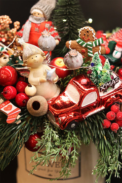 Moko Xmas, świąteczny flowerbox LED, wys.36cm