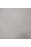 Dalia, elegancki żakardowy obrus na stół, kremowy