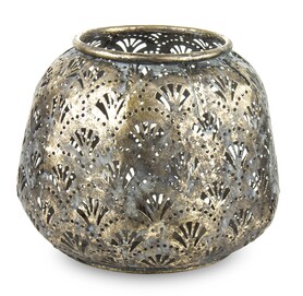 Mallaya, metalowy lampion złoty, wym.16x19x19cm