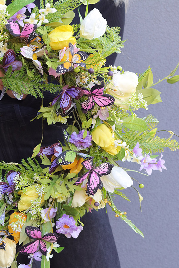 Motyla Wiosna, wianek na drzwi