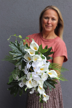 kompozycja kwiatowa Kallato, wys.48cm 