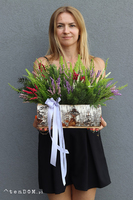 Wrzosy Woodland, kompozycja nagrobna w skrzynce