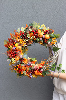 Jesienna Melona 2, jesienny wianek z dyniami