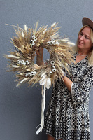 Neogo, dekoracyjny wianek z suszem