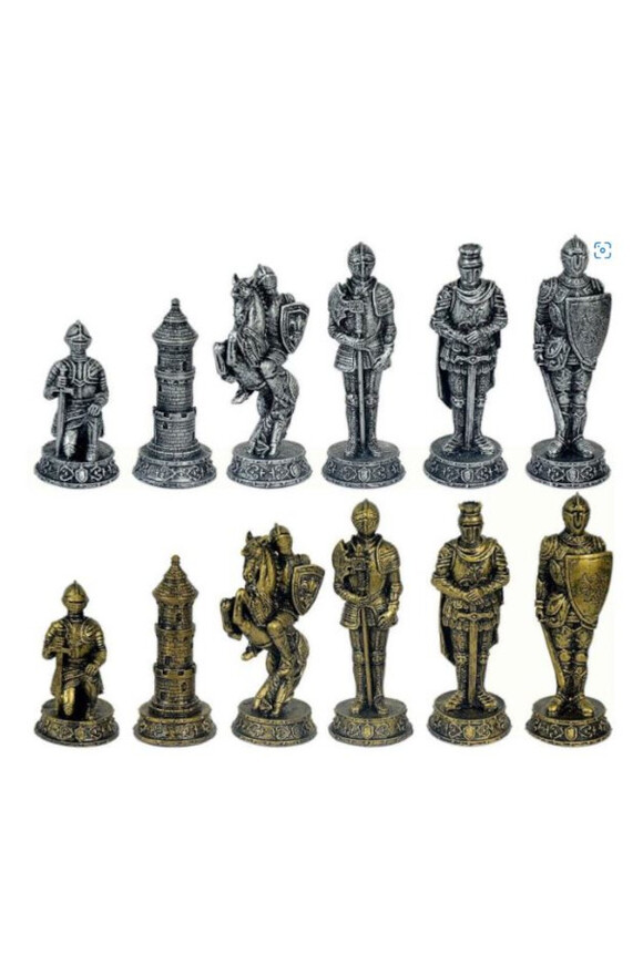 ekskluzywne Szachy Rycerskie, idealne na prezent, wym.42x42cm