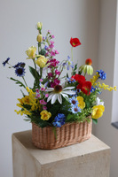 Mazovia Basket, kompozycja kwiatowa w koszu