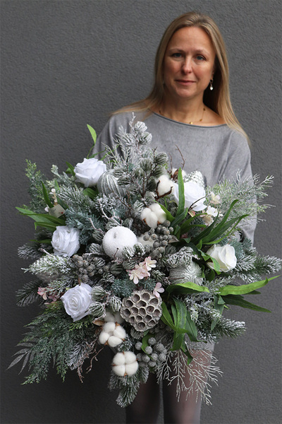 Silverina 2, bogaty zimowy flowerbox