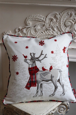 OD RĘKI Christmas Mood, poszewka dekoracyjna świąteczna, Renifer, wym.45x45cm