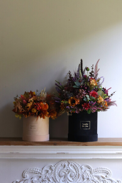 Jesienny Dom 2, welurowy flowerbox jesienny