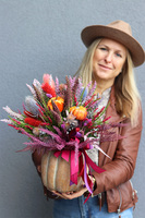 Wrzosy w Dyni, jesienna kompozycja w donicy