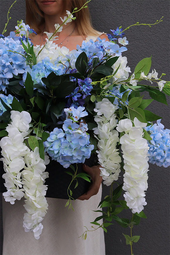 elegancka kompozycja kwiatowa, Blue Romance