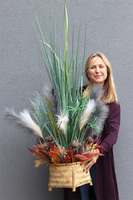 Coco Jumbo, sztuczna trawa w koszu z ziołami