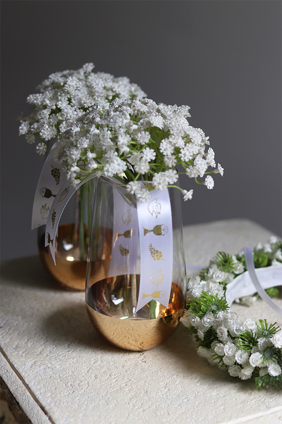 bukiet kwiatowy z gipsówki, Sakramento, dł.20cm 