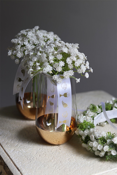 bukiet kwiatowy z gipsówki, Sakramento, dł.20cm 