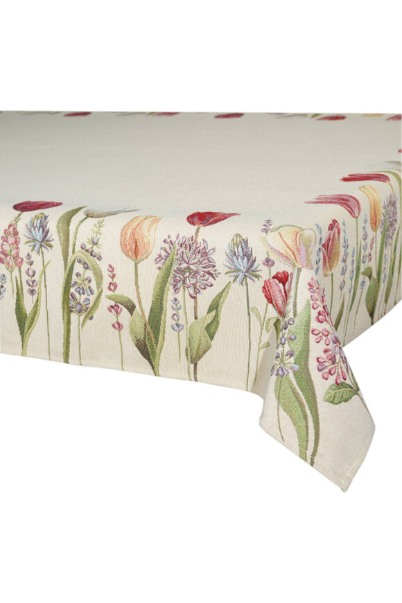 Tulipany, obrus gobelinowy